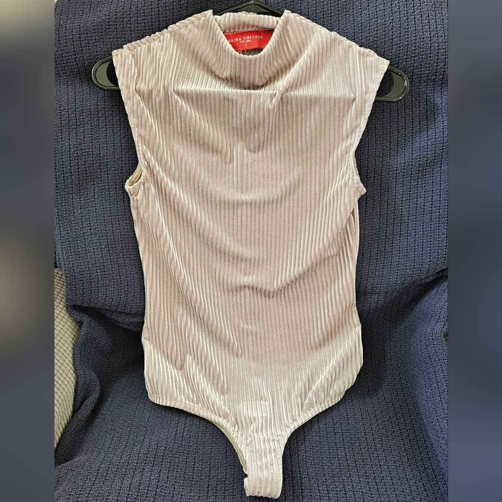 Akira Chicago Red Label Tan Body Suit
